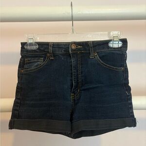 Forever 21 Black Jean Shorts Mid-Rise Casual